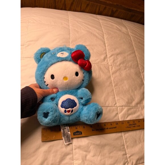 Basic Fun Care Bear X Sanrio Hello Kitty Grumpy Bear Red Bow Fun Size Plush Toy - Picture 11 of 16
